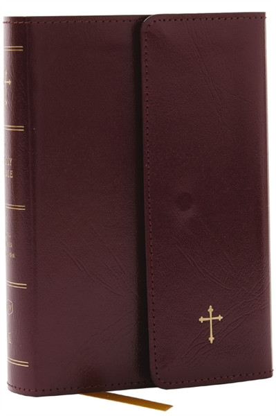 KJV Compact Bible w/ 43,000 Cross References, Burgundy Leatherflex with flap, Red Letter, Comfort Print: Holy Bible, King James Version : Holy Bible, King James Version