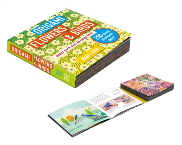 Origami Flowers and Birds : Paper Pack Plus 64-Page Book