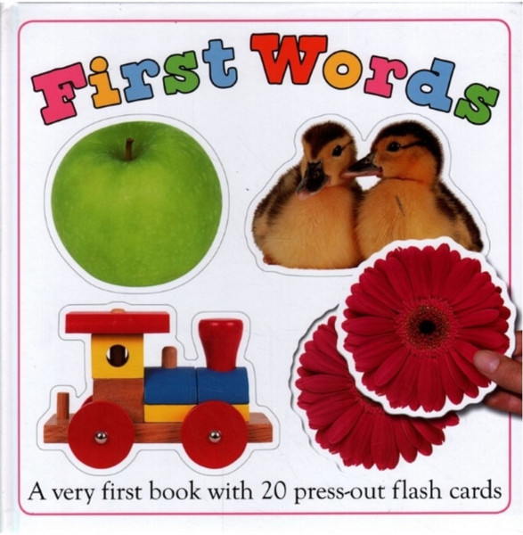 First Words - book with 20 press-out flash cards