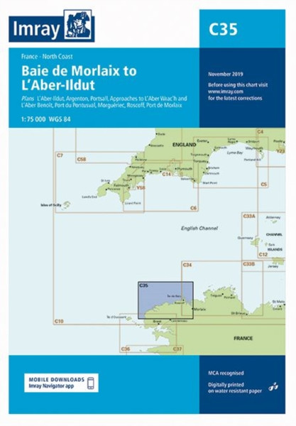 Imray Chart C35 : Baie de Morlaix to L'Aber-Ildut