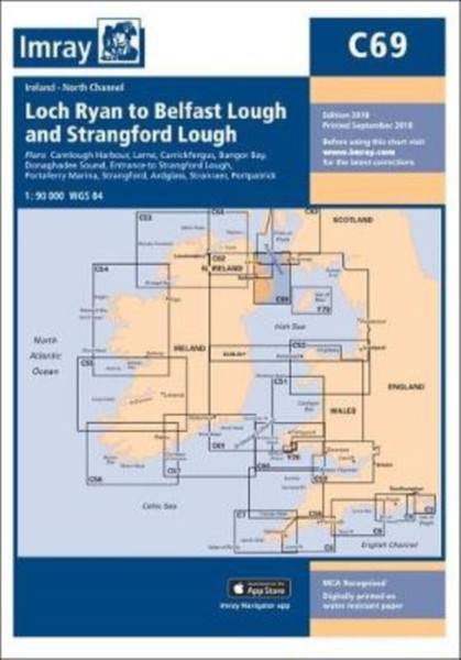 Imray Chart C69 : Loch Ryan to Belfast Lough and Strangford Lough