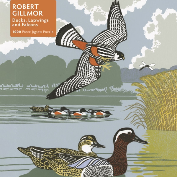 Adult Jigsaw Puzzle Robert Gillmor: Ducks, Falcons and Lapwings : 1000-Piece Jigsaw Puzzles