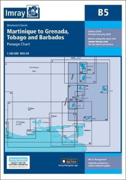 Imray Chart B5 : Martinique to Tobago and Barbados Passage Chart