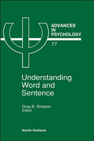 Advances in Psychology V77 by Simpson Greg Simpson (Author)