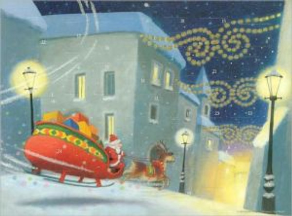 Santa's on His Way Advent Calendar by Ulises Wensell (Author)