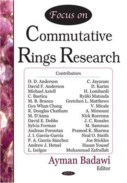 Focus on Commutative Rings Research by Ayman Badawi (Edited By)