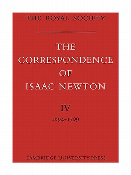 The Correspondence of Isaac Newton by Isaac Newton (Author) - 9780521085892