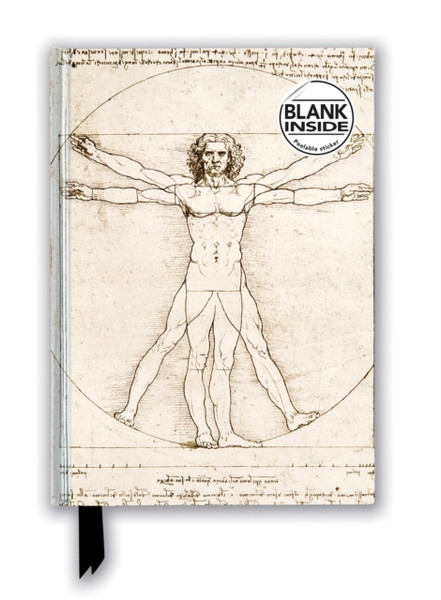 Leonardo Da Vinci: Vitruvian Man (Foiled Blank Journal)