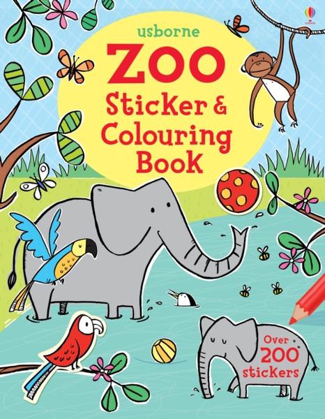 Zoo Sticker And Colouring Book