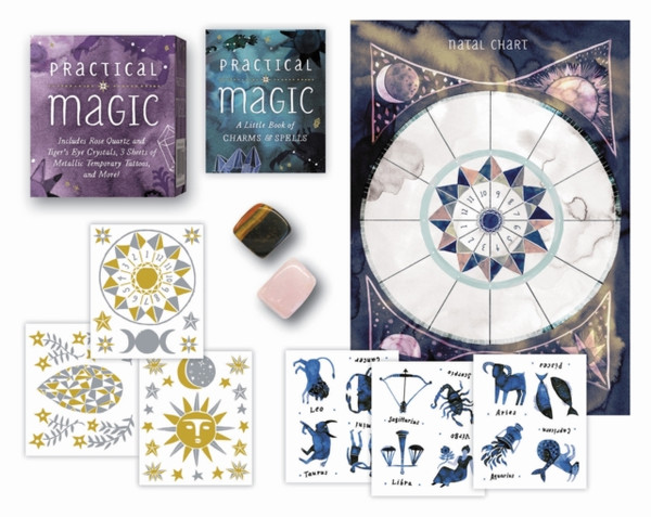 Practical Magic: Includes Rose Quartz And Tiger'S Eye Crystals, 3 Sheets Of Metallic Tattoos, And More!