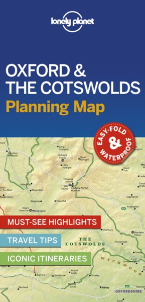 Lonely Planet Oxford & The Cotswolds Planning Map