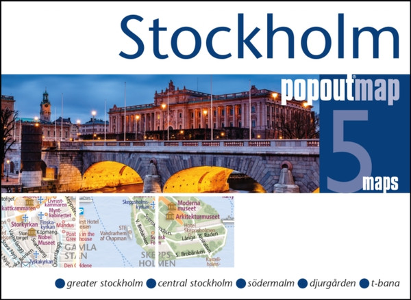 Stockholm Popout Map: Handy, Pocket Size, Pop-Up Map Of Stockholm