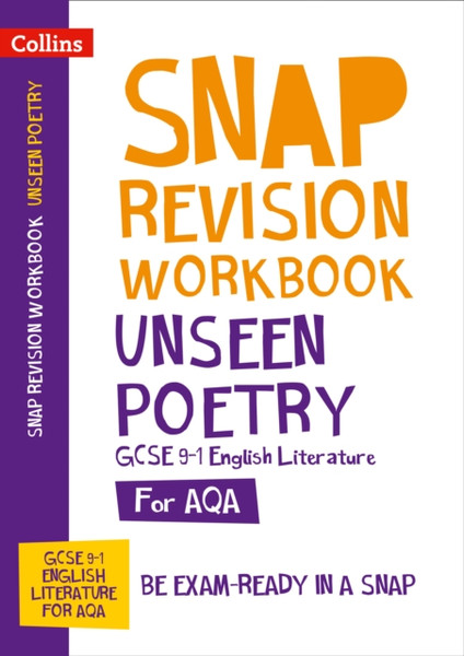 Aqa Unseen Poetry Anthology Workbook: Ideal For Home Learning, 2022 And 2023 Exams