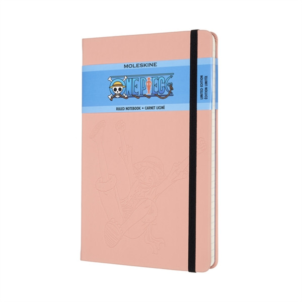 Moleskine Limited Edition One Piece Large Ruled Notebook: Pink Rubber