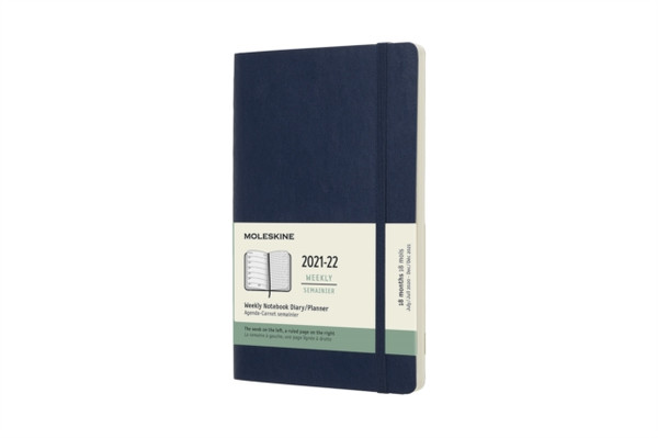 Moleskine 2022 18-Month Weekly Large Softcover Notebook: Sapphire Blue