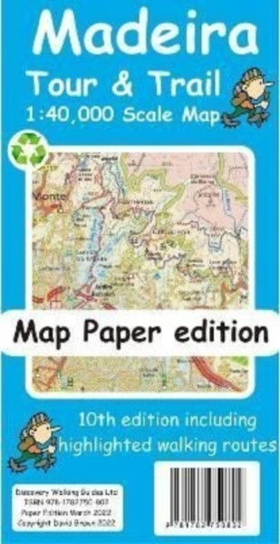 Madeira Tour And Trail Map Paper Edition