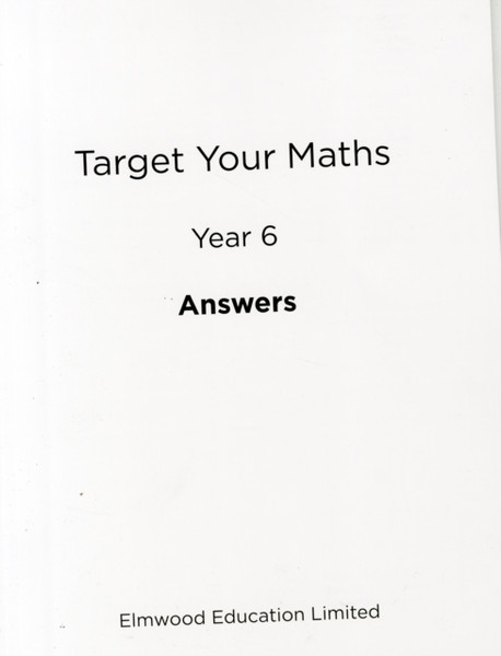 Target Your Maths Year 6 Answer Book