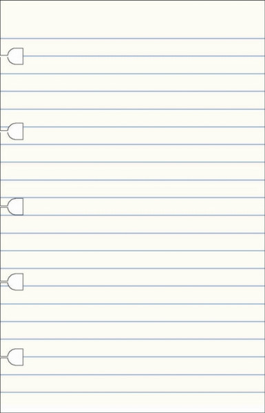 Filofax Pocket Notebook Refill - Ruled Paper White