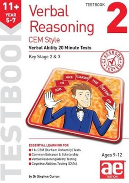 11+ Verbal Reasoning Year 5-7 Cem Style Testbook 2: Verbal Ability 20 Minute Tests