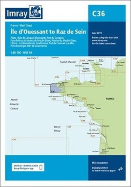 Imray Chart C36: Ile D'Ouessant To Raz De Seine