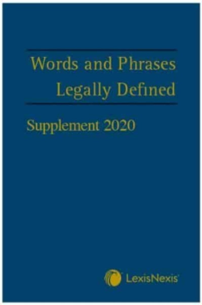 Words And Phrases Legally Defined 2020 Supplement