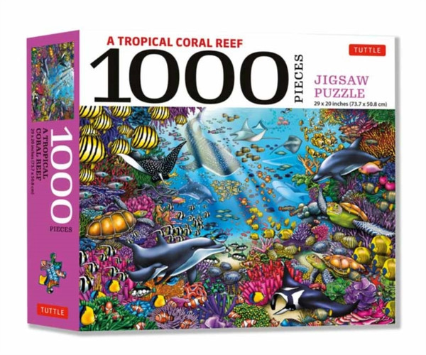 Tropical Coral Reef Marine Life - 1000 Piece Jigsaw Puzzle: Finished Size 29 In X 20 Inch (73.7 X 50.8 Cm)