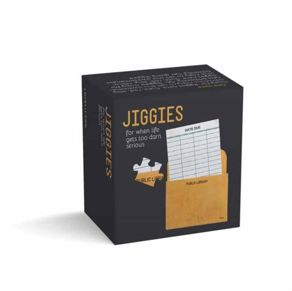 Library Card Jiggie: Die-Cut 85-Piece Jigsaw Puzzle