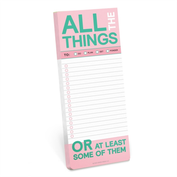 Knock Knock All The Things Make-A-List Pads