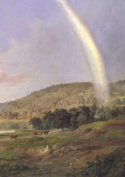 Landscape With Rainbow Notebook