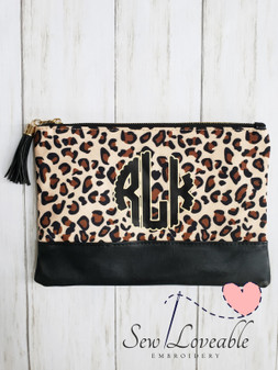 Leopard Zipper Pouch