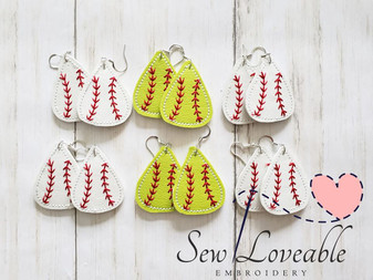 Baseball Softball Earrings