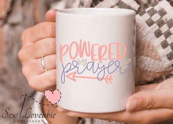 Powered By Prayer Coffee Mug
