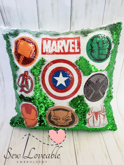 Marvel Sequin Flip Pillow