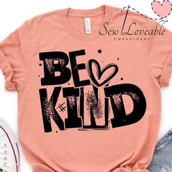 Be Kind block letters