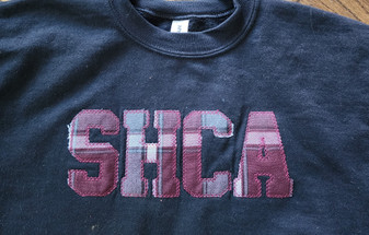 SHCA Plaid Embroidered Sweatshirt
