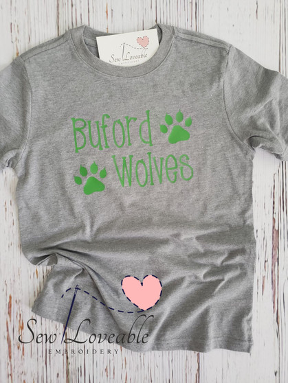 Wolves with Paw Print Youth Tee