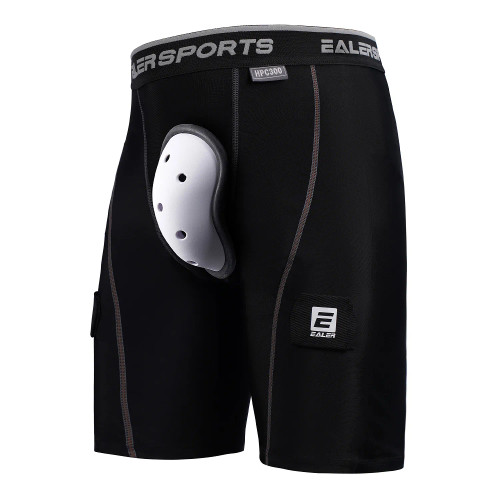 Compression Shorts with Athletic Cup and Sock Tabs