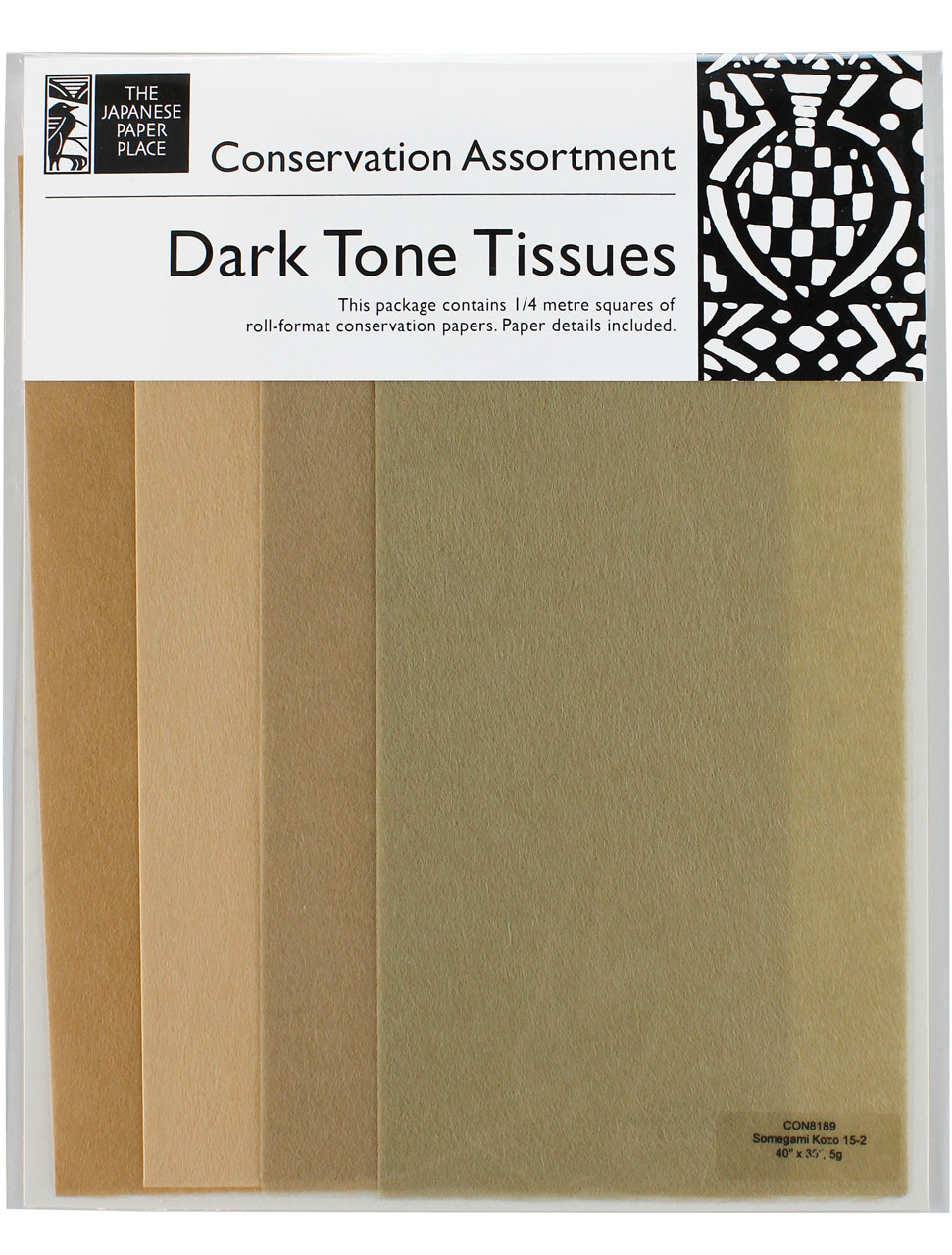 Conservation Assortment - Dark Tone Tissues - The Japanese Paper Place