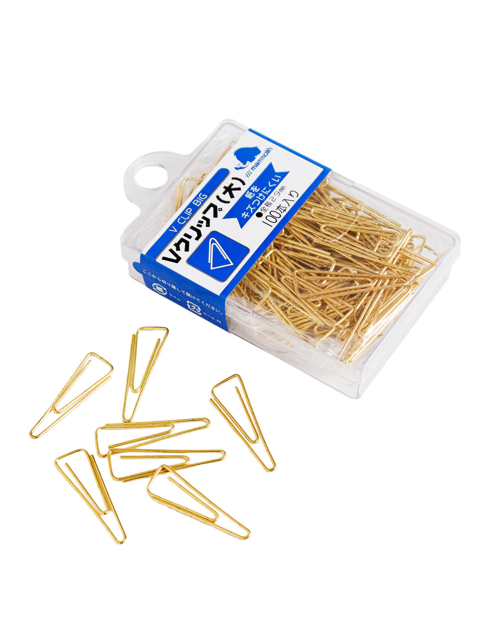 Fastener - V-Shaped Paper Clip - Large (Pkg of 100) - The Japanese