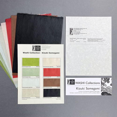 KZ Studio - Assorted A4 Lace Kozo Paper Set 27 Sheets Premium Washi  Mulberry Papers for Arts Crafts Card Making