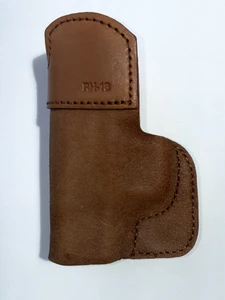 Talon Diamondback DB380 IWB Holster, Reverse Hide, Brown RH 