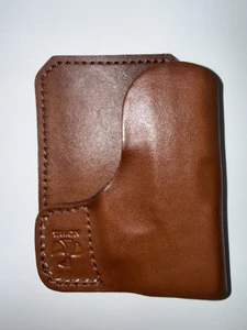 Talon Ruger LCP, LCPII, Kel-Tec P3AT Wallet Holster Brown LH Crimson Trace Laser