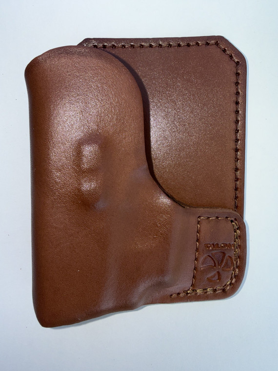 Talon Kahr CW380 and P380/Remington Rm380 Wallet Holster with CT Laser Brown LH