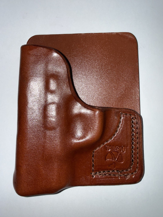 Talon S&W Shield/Ruger Max 9/ Honor Guard 9/40 Cargo Pocket Holster Brown LH