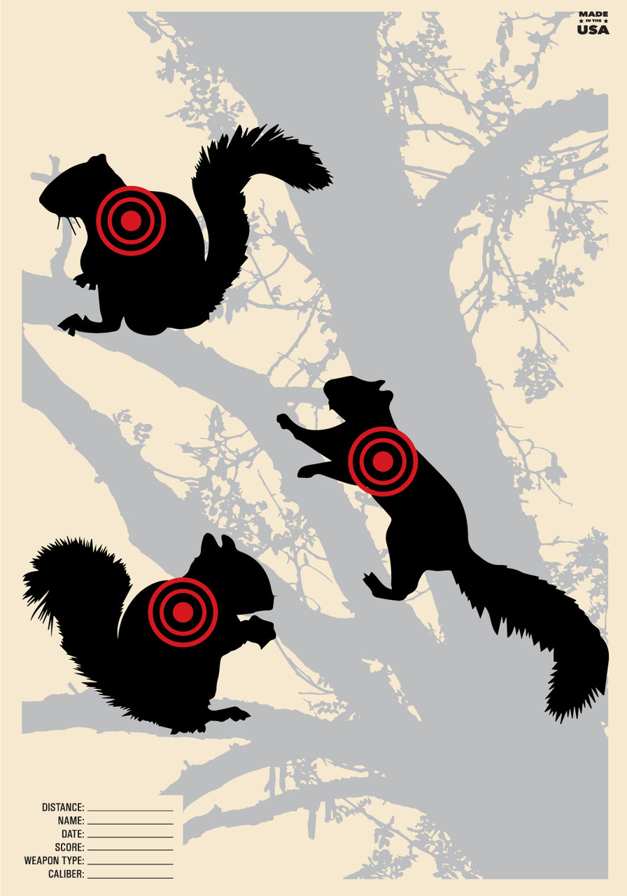 SRT Hunting Targets Squirrels (100 Target Pack) CHL Targets SRT Hunting Targets Squirrels (100 Target Pack) CHL Targets