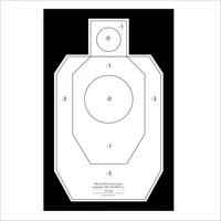 USPSA (P) (Metric) RC (RED CENTER) (100 Target Pack)