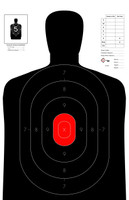 SRT - Competition Shooting - B-27E RC (RED CENTER) (100 Target Pack)
