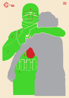 SRT - Silhouette -  Hostage GREEN w/Red Center (100 Target Pack) SRT - Silhouette -  Hostage GREEN w/Red Center (100 Target Pack)