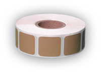 STANDARD (BROWN) Target Pasters (Pack of 1 ) 1000 Pasters Per Roll (Paster Size - 7/8" x 7/8")