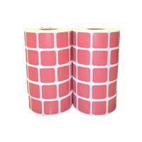 STANDARD (RED) Target Pasters (Pack of 10) 1000 Pasters Per Roll (Paster Size - 7/8" x 7/8")